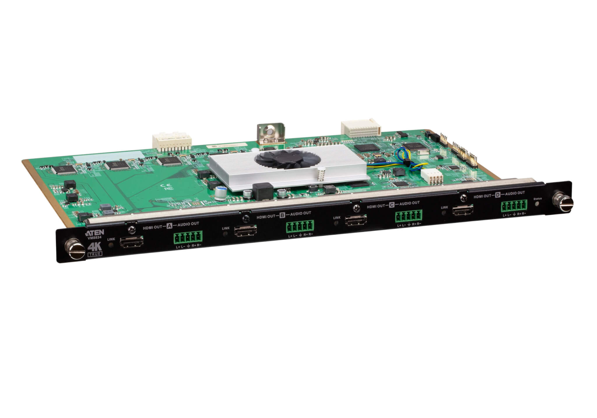 לוח יציאות HDMI של 4 יציאות עם סקאלר ATEN VM8824 (1)