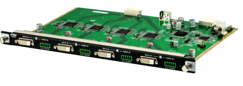 לוח קלט DVI בעל 4 יציאות ברזולוציות גבוהות ATEN VM7604