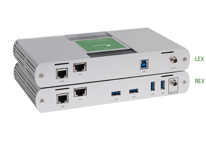 מאריך 4 יציאות USB 3.2 CAT 6a7 עד 100 מטר Icron Raven 3104 PRO (1)