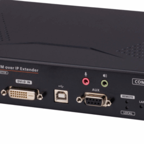 מאריך DVI-D כפול קישור KVM מעל IP ברזולוציה 4K מעבר מהיר באופן אוטומטי ATEN KE6910T (1)