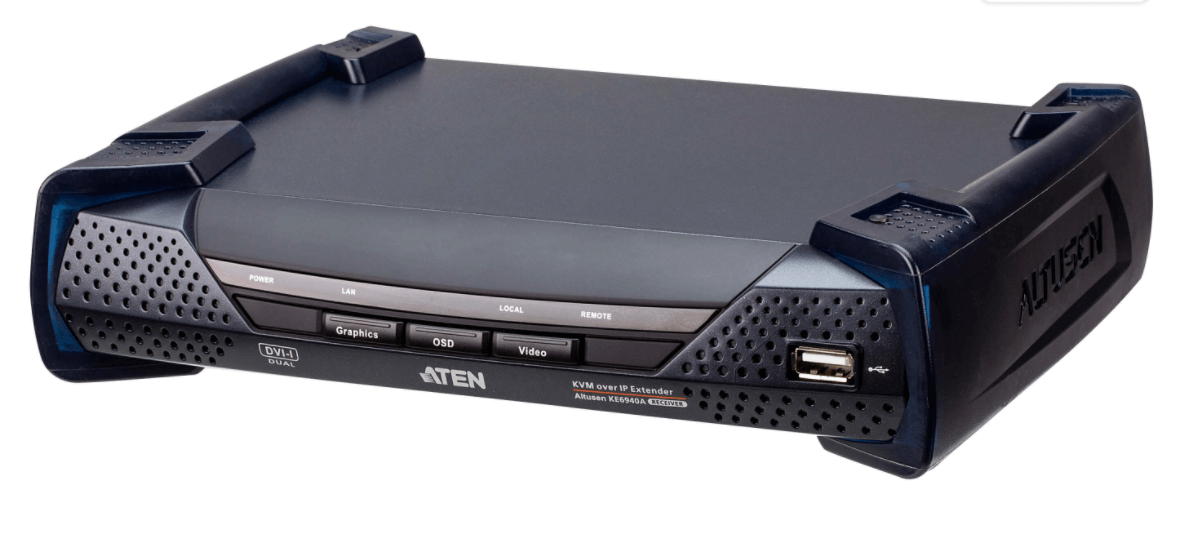 מאריך DVI-I כפול KVM מעל IP תומך בהרחבות מודול ATEN KE6940AR (1)