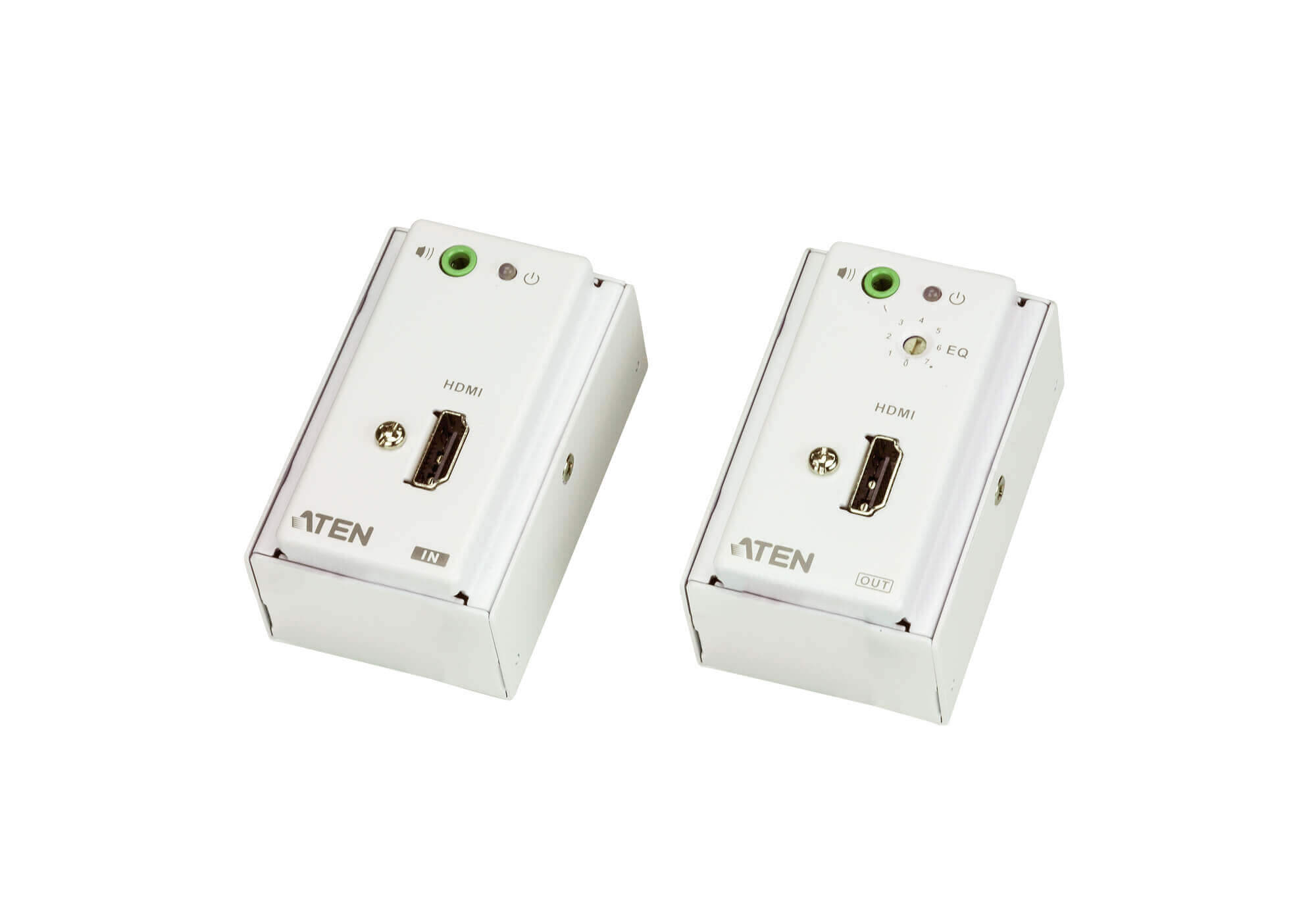 מאריך HDMIAudio Cat 5 עם לוח קיר MK ברזולוציה 1080P עד 40 מטר ATEN VE807 (6)