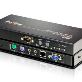 מאריך PS2 VGAAudio Cat 5 KVM עם שולחן כתיבה ברזולוציה 1280X1024 עד 300 מטר Icron CE370-AT-G (1)