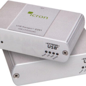 מאריך USB 2.0 יציאה אחת Cat 5e עד 100 מטר (מדור קודם) Icron Ranger 2201 (1)
