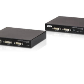 מאריך USB DVI Dual View HDBaseT 2.0 KVM אורך 100 מטר בצבע שחור ATEN CE624 (3)