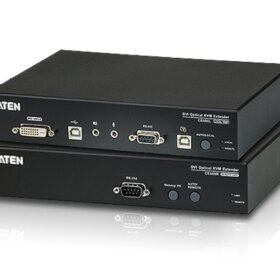 מאריך USB DVI אופטי KVM ברזולוצייה 1920X1200 עד 600 מטר ATEN CE680 (2)