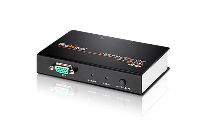 מאריך USB VGA Cat 5 KVM ברזולוצייה 1280X1024 עד 150 מטר ATEN CE700A (2)