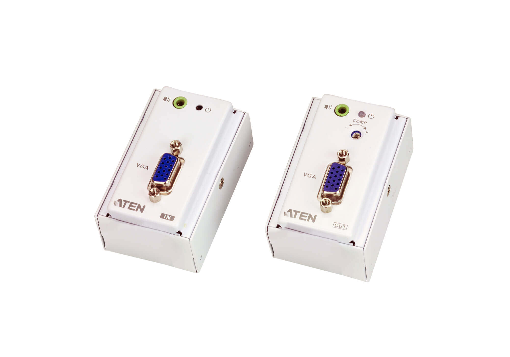 מאריך VGAAudio Cat 5 עם לוח קיר MK ברזולוציה 1280X1024 עד 150 מטר ATEN VE157 (3)
