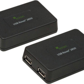 מאריך חיבור USB 1.1 פלט כפול Cat 5e עד 85 מטר Icron Rover 2850