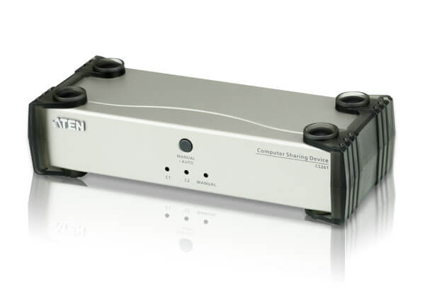 מכשיר שיתוף מחשב חיבורי USB DVI ברזולוציות גבוהות 4K תומך בתיבת בקרת גישה ATEN CS261 (1)