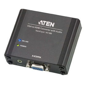 ממיר VGAאודיו ל- HDMI בצבע שחור ATEN VC180 (3)