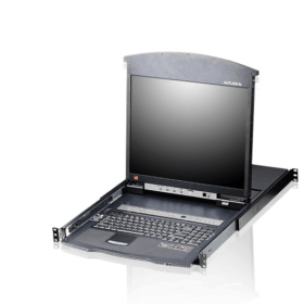 מסוף LCD יחיד PS2-USB, VGA כולל נורת תאורה למגע ATEN CL1000 (1)