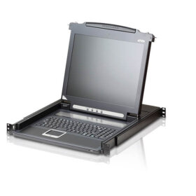 מסוף LCD יחיד PS2-USB, VGA כולל נורת תאורה למגע ATEN CL1000 (2)