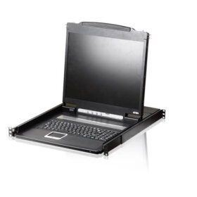 מסוף LCD יחיד PS2-USB, VGA כולל נורת תאורה למגע ATEN CL1000N (1)