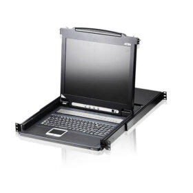 מסוף LCD כפול 17 אינץ' כולל 16 חיבורים ATEN CL1016M (3)