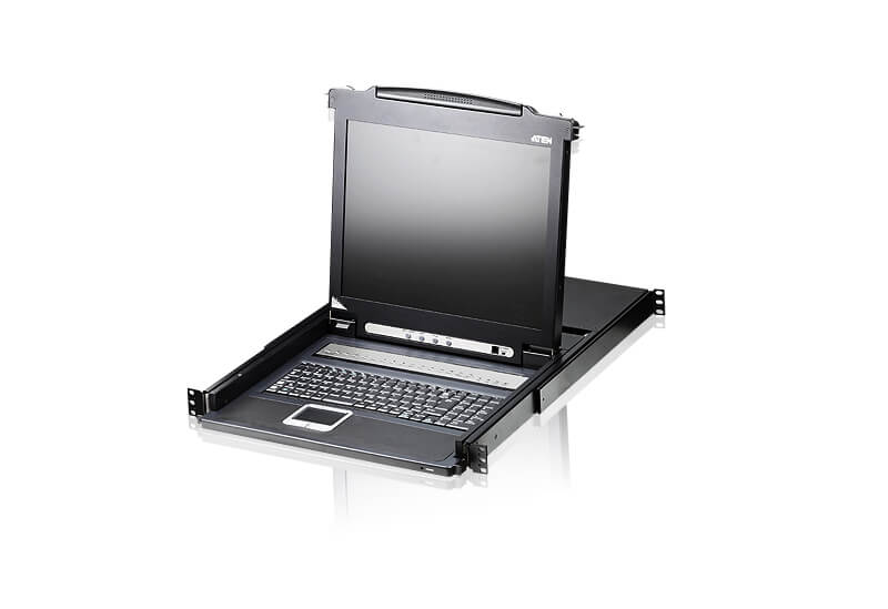 מסוף LCD כפול 17 אינץ' כולל 16 חיבורים ATEN CL1016M (3)