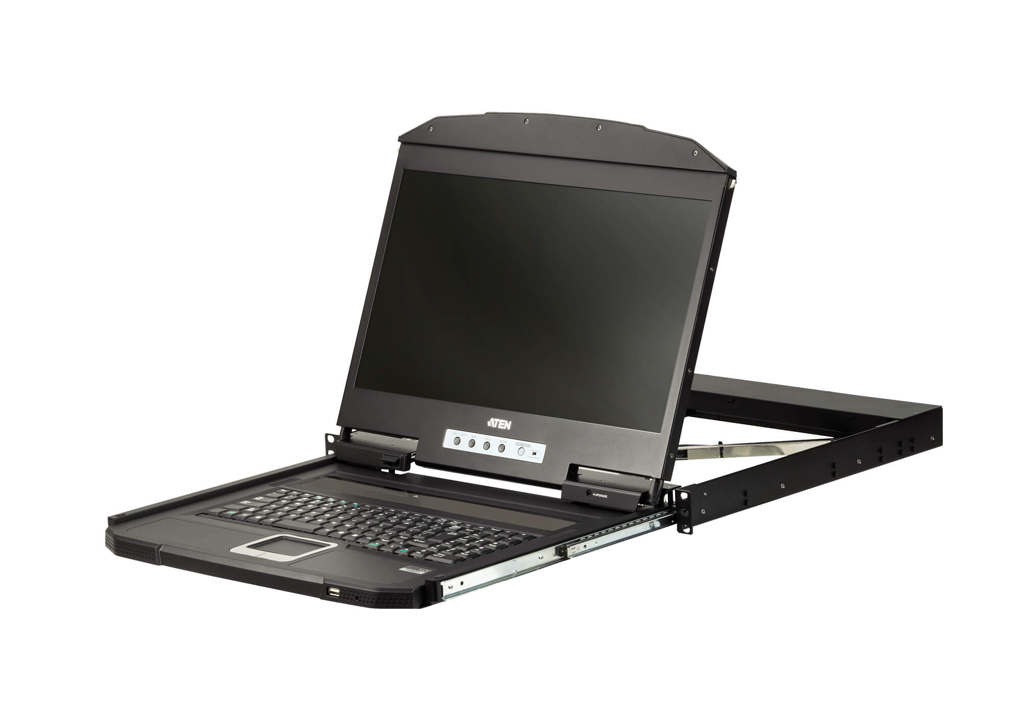מסוף LCD רחב במיוחד לעומק קצר במיוחד USB, HDMI כולל מנורת תאורת מקלדת ATEN CL3700 (3)
