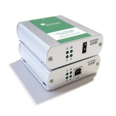 מערכת יציאת Ethernet יציאה אחת ו USB 2.0 יציאה נוספת Icron Ranger 2301GE-LAN (2)