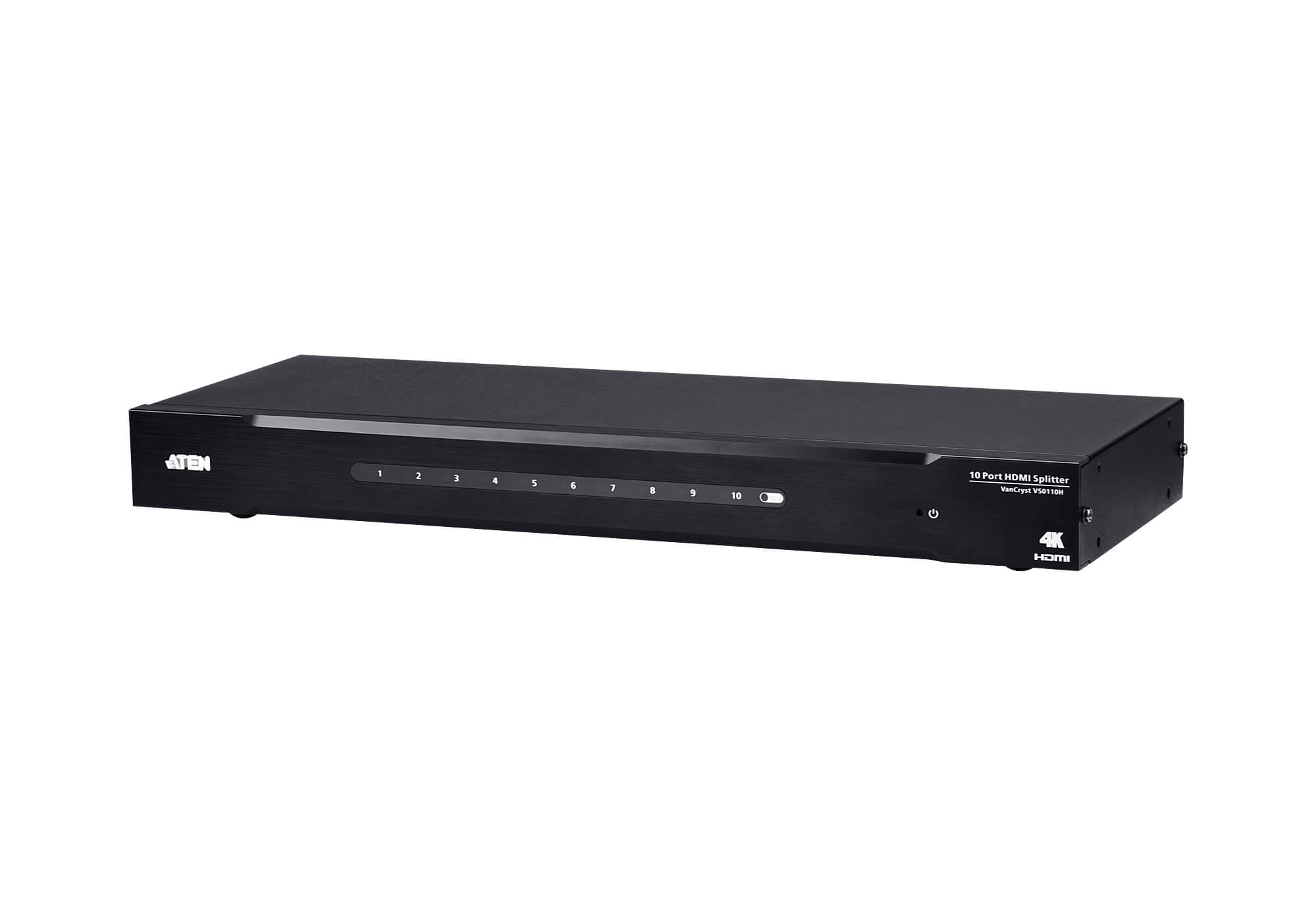 מפצל 10 יציאות חיבור HDMI רזולוצייה 4K עד 15 מטר ATEN VS0110HA (1)