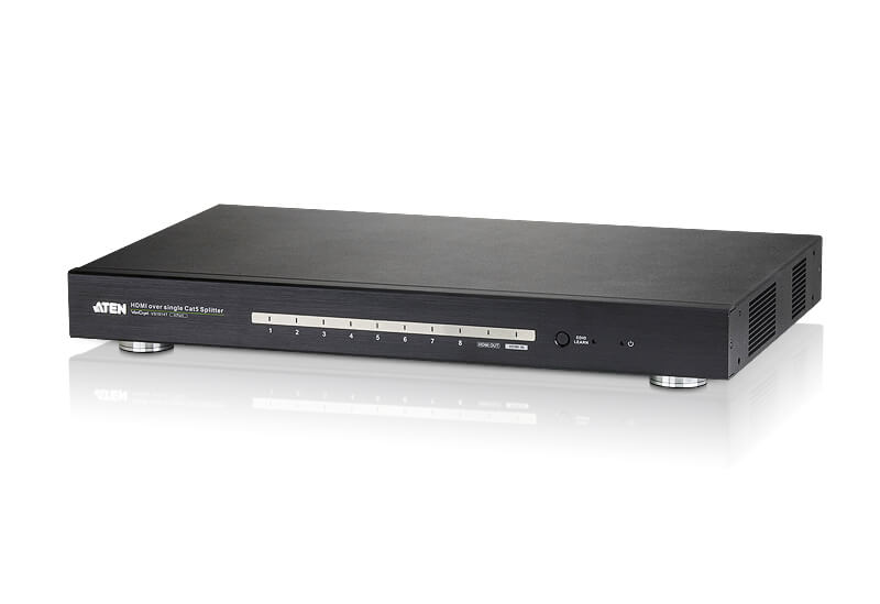מפצל HDMI עם 8 יציאות HDMIBaseT HDBaseT Class A מרחיב תצוגות עד 100 מטר ATEN VS1818T (1)