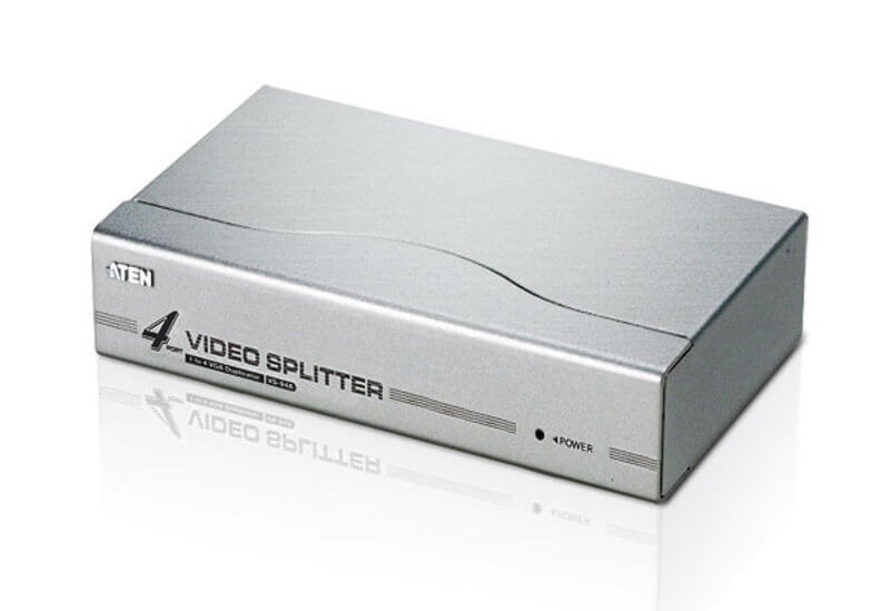 מפצל VGA בעל 4 יציאות 350MHz בצבע אפור ATEN VS94A (1)