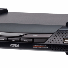 מקלט DVI-D כפול קישור KVM מעל IP עם SFP כפול ו- PoE ברזולוציות גבוהות ATEN KE6922R (1)