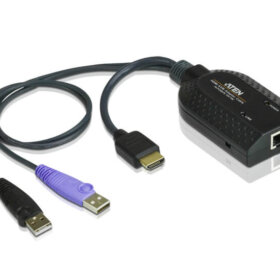 מתאם KVM USB HDMI וירטואלי מדיה עם תמיכה בכרטיס חכם ATEN KA7168
