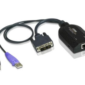 מתאם KVM וירטואלי USB DVI עם תמיכה בכרטיס חכם ATEN KA7166