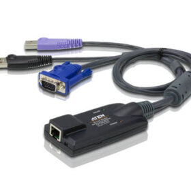 מתאם KVM וירטואלי מסוג USB VGA עם תמיכה בכרטיס חכם ATEN KA7177