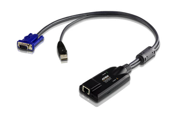 מתאם KVM מדיה וירטואלית USB VGA שליטה בכל סוגי מערכות ההפעלה ATEN KA7175