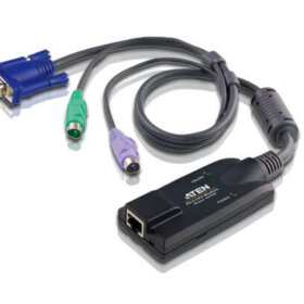 מתאם PS2 VGA KVM תומך ברזולוציות גבוהות ATEN KA7520