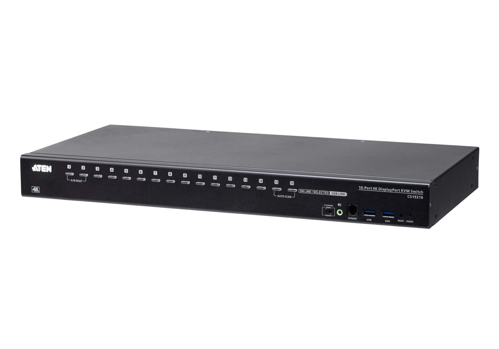 מתג 16 יציאות USB 3.0 4K DisplayPort KVM שולט בעד 256 מחשבים ATEN CS19216 (3)