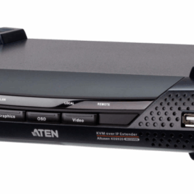 מתג 2 DVI-D Dual-Link KVM מעל IP עם SFP כפול ו- PoE ברזלוציה 2K חיבור אוטומטית למשדר ATEN KE6922T (2)