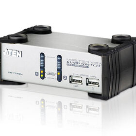מתג 2 יציאות PS2-USB VGA KVMP באיכות וידיאו מעולה ATEN CS1732A (2)