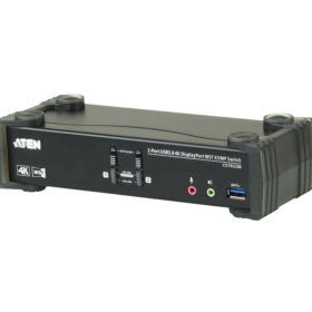 מתג 2 יציאות USB 3.0 4K DisplayPort MST KVMP כבלים כלולים ATEN CS1922M (4)
