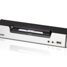מתג 2 יציאות USB DVI כפול קישור תצוגה כפולהשמע KVMP ™ איכות וידאו מעולה ATEN CS1642A (2)
