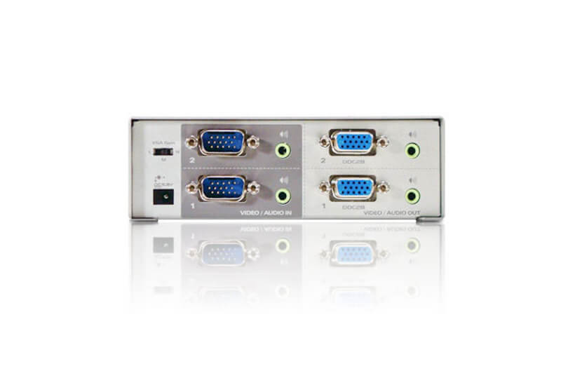 מתג 2X2 מטריקס חיבור VGAואודיו עד 30 מטר ATEN VS0202 (3)