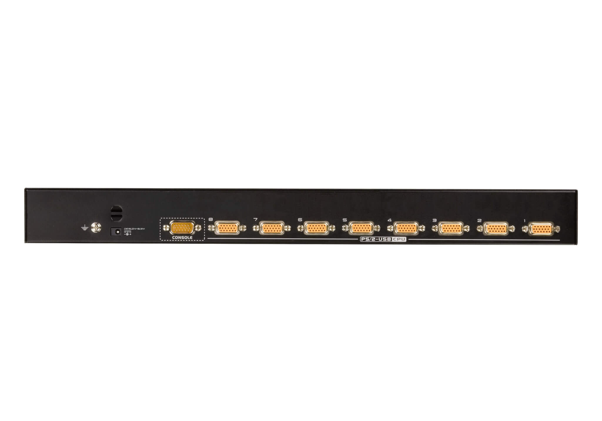 מתג 8 יציאות PS2-USB VGA KVM כולל מקשי קיצור ותפריט תצוגה ATEN CS1308 (2)