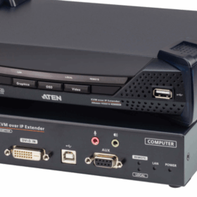 מתג DVI-D Dual Link KVM over IP Extender ברזולוציה 2K מעבר מהיר באופן אוטומטי ATEN KE6910 (1)