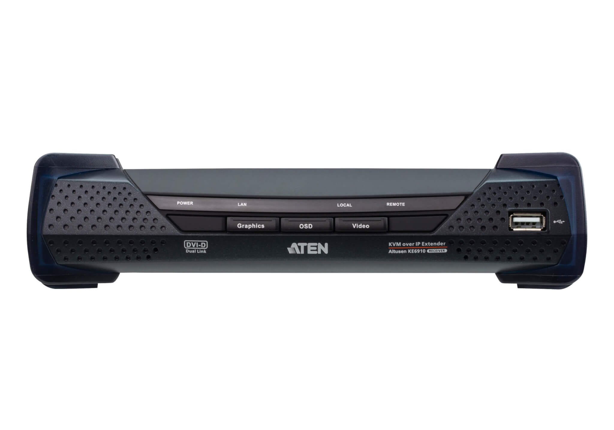 מתג DVI-D Dual Link KVM over IP Extender ברזולוציה 2K מעבר מהיר באופן אוטומטי ATEN KE6910 (2)