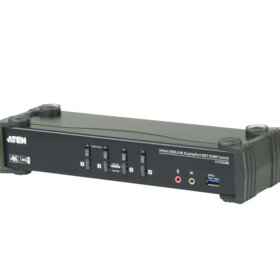 מתג DisplayPort MST KVMP ™ 4 יציאות USB 3.0 4K (כולל כבלים) ATEN CS1924M (1)