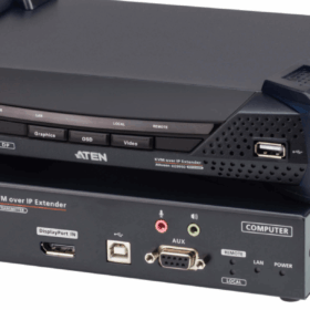 מתג DisplayPort תצוגה בודדת KVM מעל IP Extender ברזולוציה 4K עד 10 קמ ATEN KE9950 (1)