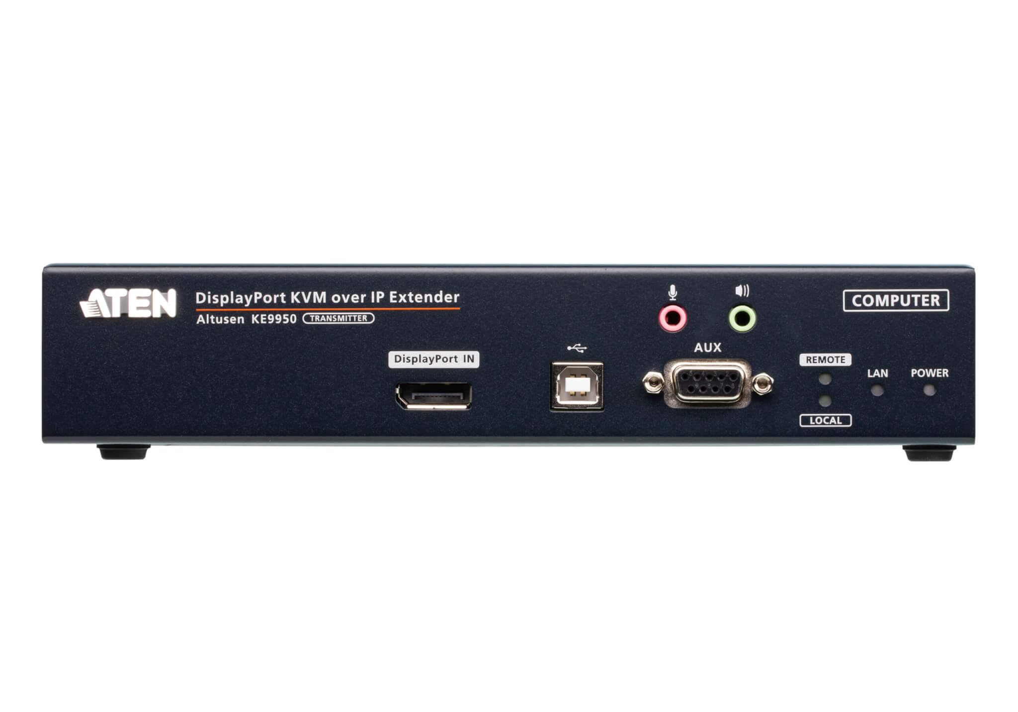מתג DisplayPort תצוגה בודדת KVM מעל IP Extender ברזולוציה 4K עד 10 קמ ATEN KE9950 (1)
