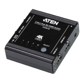 מתג HDMI בעל 3 יציאות בצבע שחור ATEN VS381B (1)