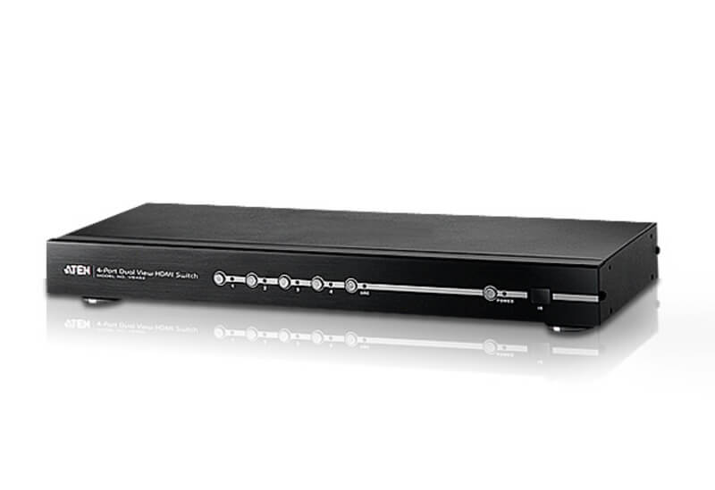 מתג HDMI בעל 4 יציאות עם יציאה כפולה ATEN VS482 (3)