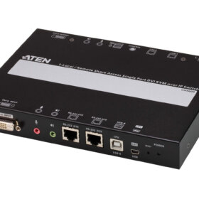 מתג IP מקומימרחוק גישה שיתוף DVI KVM כולל מעבד גרפי ATEN CN9600 (3)