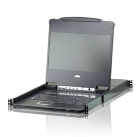 מתג KVM LCD עם 8 יציאות USB כולל DVI להרחבת מסך ATEN CL6708MW (1)