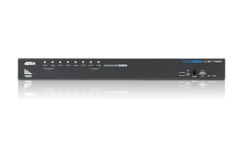 מתג KVM USB 8 יציאות USB שליטה על עד 512 מחשבים ATEN CS1798 (2)