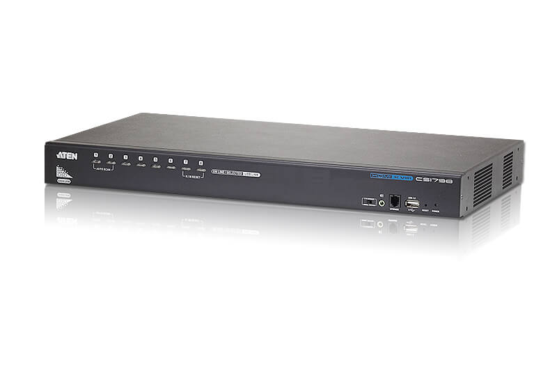 מתג KVM USB 8 יציאות USB שליטה על עד 512 מחשבים ATEN CS1798 (3)