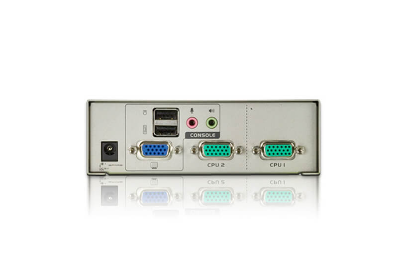 מתג KVM USB עם שני יציאות USBאודיו ATEN CS72U (2)